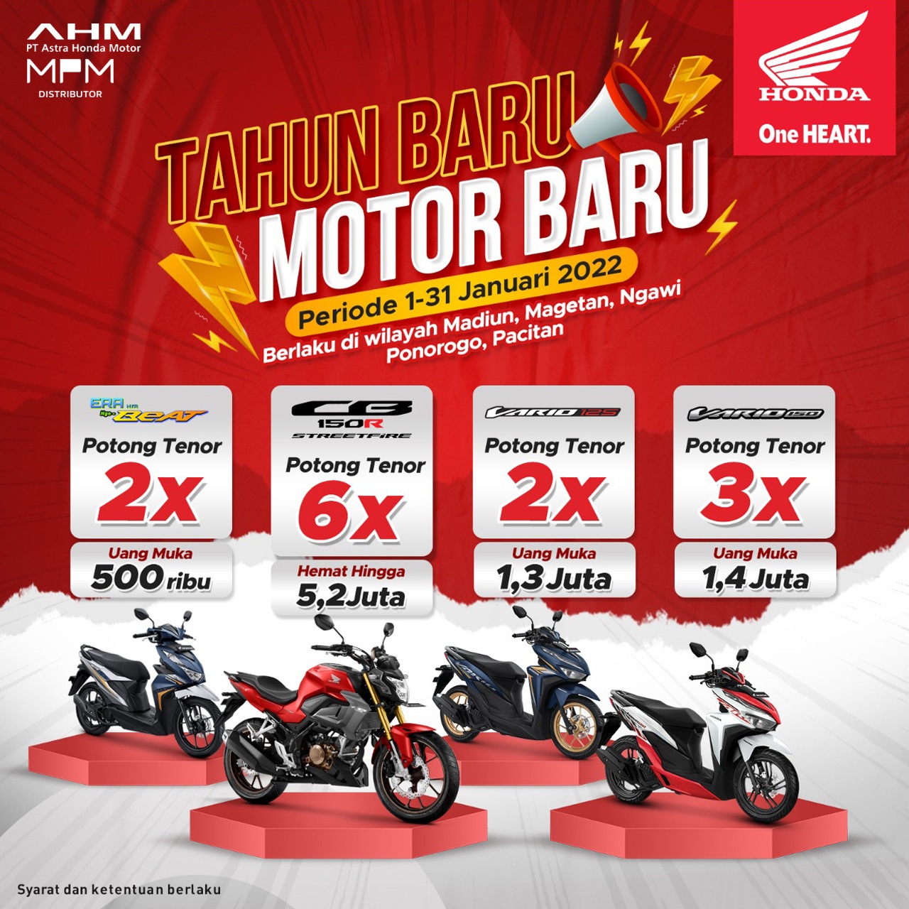 Tahun Baru Motor Baru, Simak Promonya.